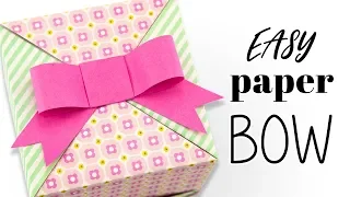 How To Make A Cute Paper Bow - DIY - Paper Kawaii