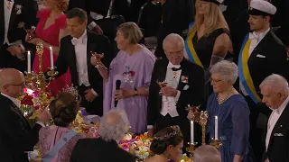 Nobel Laureates join Swedish royal family for glitzy banquet