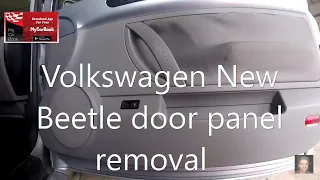 Volkswagen New Beetle door panel removal