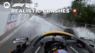F1 23 𝗥𝗘𝗔𝗟𝗜𝗦𝗧𝗜𝗖 CRASH COMPILATION 💥 #6