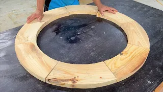 Amazing Woodworking Projects // Ideas Design Circular Coffee Table Very Creative And Easy