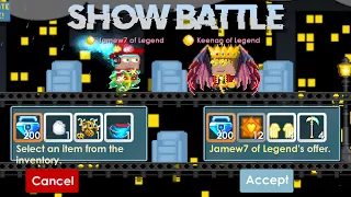 Show Battle vs Jamew7! - Growtopia