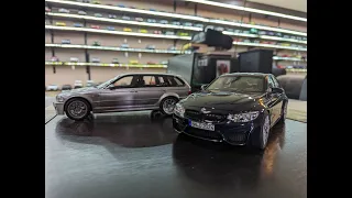 1:18 Diecast Review Unboxing BMW E46 M3 Touring by Otto & F80 M3 by Norev #diecast  #review #BMW #M3