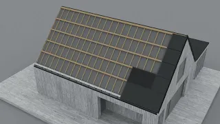 Stogo danga su integruotais saulės moduliais- plokštėmis