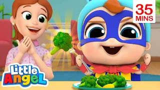 Yes Yes I Love Vegetables! | Little Angel Kids Songs & Nursery Rhymes