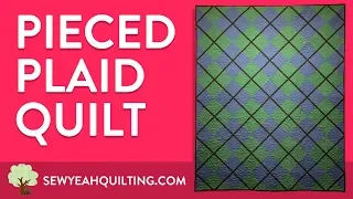 How To Sew A Plaid Quilt! | Beginner Tutorial