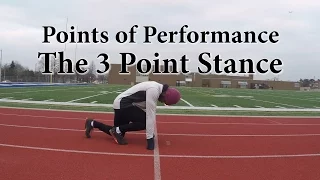 40 Yard Dash Technique | 3 Point Stance