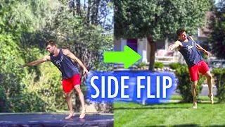 Learn Side flip On Trampoline So You can Sideflip On Ground