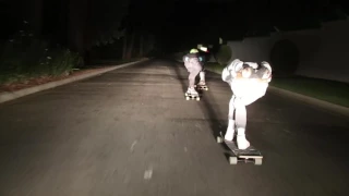 LegionCollective: night skate downhill skaters