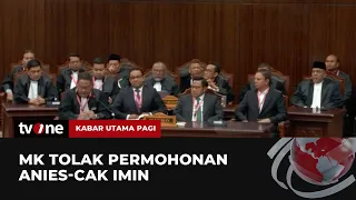 MK Tolak Permohonan Sengketa Pilpres dari Kubu Anies Muhaimin, Dinilai Tak Beralasan Hukum | tvOne