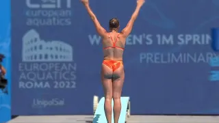 Daphne Wils (Netherlands) || 1m Springboard || European Championships 2022