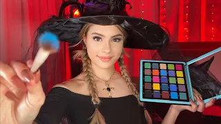 ASMR BESTIE Does Your Makeup for a HALLOWEEN PARTY🎃💄 Layered Sounds Personal Attention For SLEEP 😴🌿