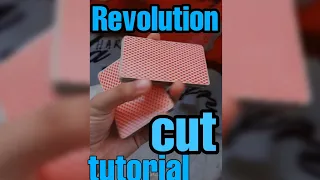 Revolution cut tutorial 🤩 🔄 (one-handed cut/Cardistry level 1)