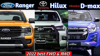 2022 #FORDRANGER vs #TOYOTAHILUX vs #ISUZUDMAX | review, interior, price |4×4|  Hilux,dmax (2023)!