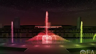 Samarkand City Project water and laser show
