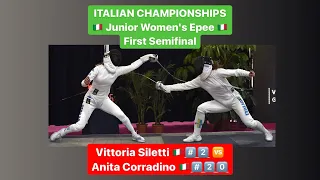 Italian Championships 2022 JWE - L4 - Vittoria Siletti v Anita Corradino