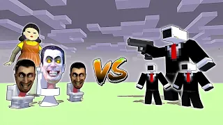 Skibidi Toilet vs Monster school and Cameraman - Minecraft Animation