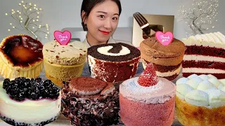 ASMR 스타벅스 조각케이크🍰 비싸지만 너무 맛있어요😭 디저트 리얼먹방 :) Starbucks cake 🍰 MUKBANG