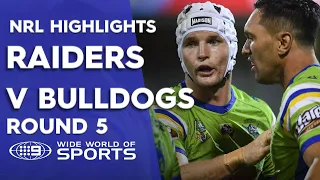 NRL Highlights: Canberra Raiders v Canterbury Bulldogs - Round 5