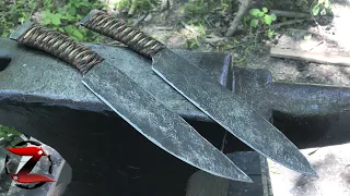 Forging Two "Brute De Forge" Knives