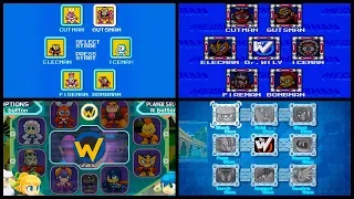 Evolution of Mega Man Stage Select