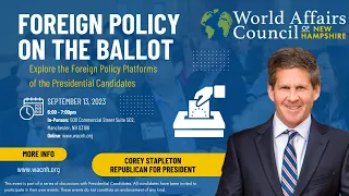 Foreign Policy on the Ballot - Corey Stapleton