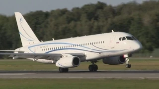 ᴴᴰ ✈ First Sukhoi SUPERJET in Hamburg - Gazpromavia