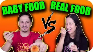 BABY food vs REAL food Challenge