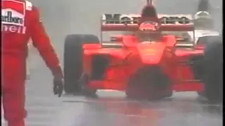 Schumacher vs Coulthard Spa 1998.