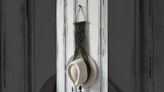 Macrame hat hanger. #diy #handmade #macrame #hat #hathanger #macramehanger #hanger #макраме #ge