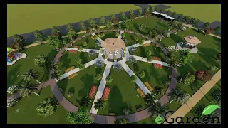 Landscape Design of Central Raised Family Park for Housing Scheme...