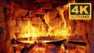 🔥 Extremely Relaxing Fireplace Crackling Sounds 🔥 Beautiful Fireplace 4K 3 Hours & Burning Logs