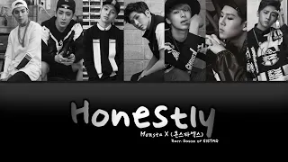 MONSTA X (몬스타엑스) - HONESTLY (Narr. Dasom SISTAR) (Color Coded Lyrics Han/Rom/Indo)