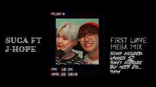 SUGA FT J-HOPE - FIRST LOVE MEGA MIX MASHUP ( REVAMPED MV )