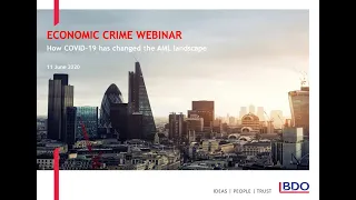 Economic Crime Implications Of COVID-19| BDO Webinar