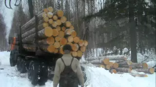 Лесовозы в городе Асино