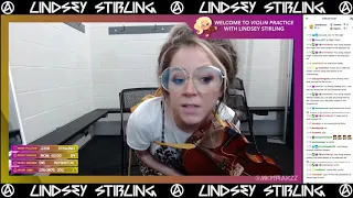 Lindsey Stirling Violin Practice and Soundcheck Twitch Livestream 08-07-2021