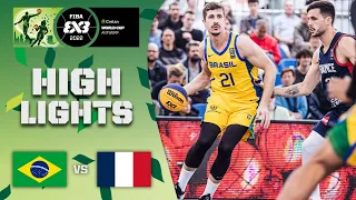 Brazil v France | Men | Highlights | Crelan FIBA 3x3 World Cup 2022