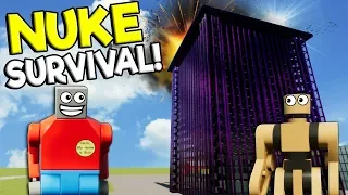 LEGO BIGGEST NUKE VS TOWER SURVIVAL! - Brick Rigs Gameplay Challenge - Lego Building Destruction