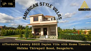 LP 116- American Style Affordable Luxury 3BHK Duplex Villa with Home Theatre | Luxury Properties