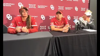 Oklahoma Softball: Coach Patty Gasso and Players Bedlam Postgame (2)