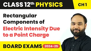 Rectangular Components of Electric Intensity Due to a Point Charge | Class 12 Physics Chapter 1