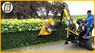 How OVERGROWN HEDGEROWS are CUT SMOOTHLY ! - SATISFYING Hedge Trimming & Grass Cutting Machines ➤ 17