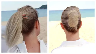 Easy French Roll Hair Hack #shorts