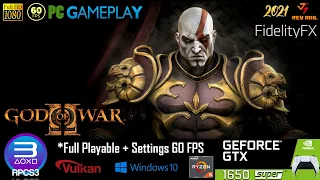 RPCS3 God of War 2 PC Gameplay | Full Playable | PS3 Emulator | 1080p60FPS | 2021