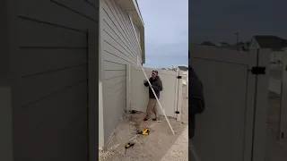 Single Vinyl Gate Installation