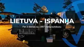 Lietuva–Ispanija per 3 dienas 1997 m. VW autobusu | (Ne)prakiuręs stogas | Nelemti kelių mokesčiai