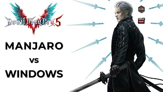 Devil May Cry 5 | Manjaro vs Windows | RX 5700 + Ryzen 9 3900 | 1440p |