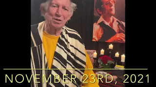 Rolling Stones, Keith Richards Final 2021 Show Message to Fans on 11/23/21