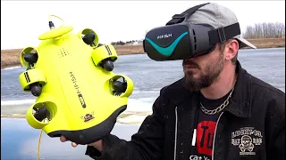 TREASURE HUNT UNDER the ICE  - QYSEA ROV CAMERA SUBMARINE FiFiSH v6 - MISSION: DRONE | RC ADVENTURES